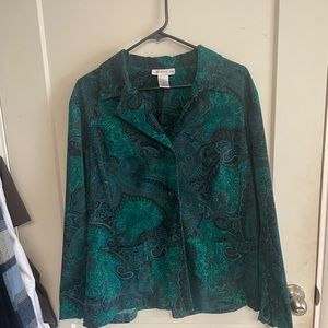 Susan Graver Teal Blazer